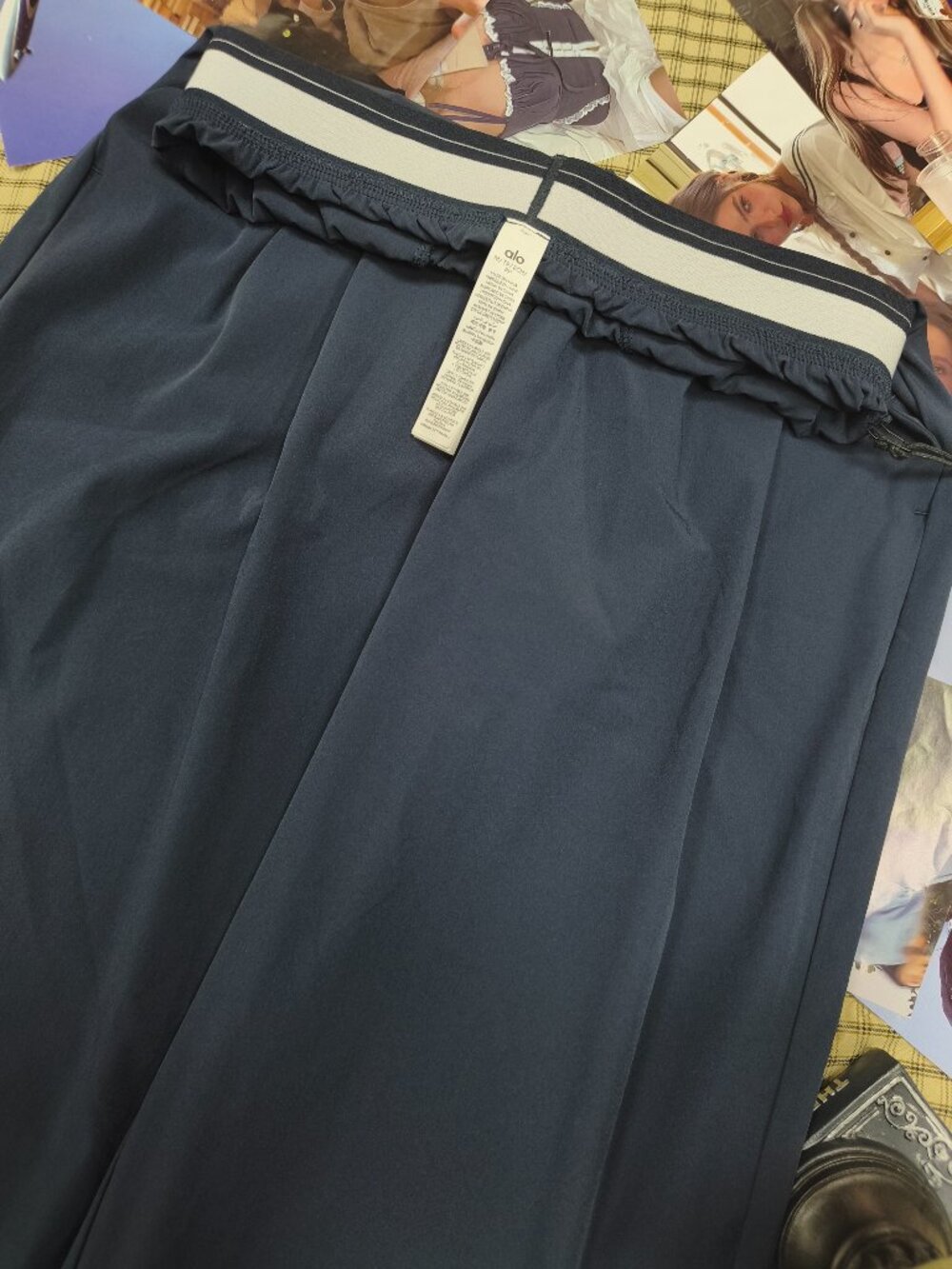 Alo Yoga Navy Blue Suit Up Trouser Easy to Dress Up or Down⏩Regular 30" Inseam👖 - Picture 4 of 7